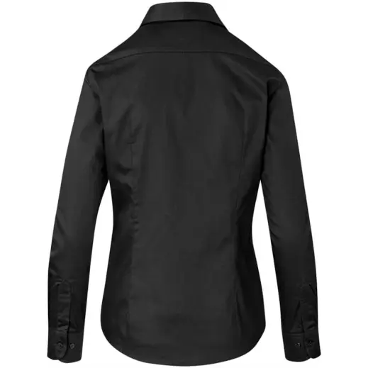 Ladies Long Sleeve Milano Shirt Black Back